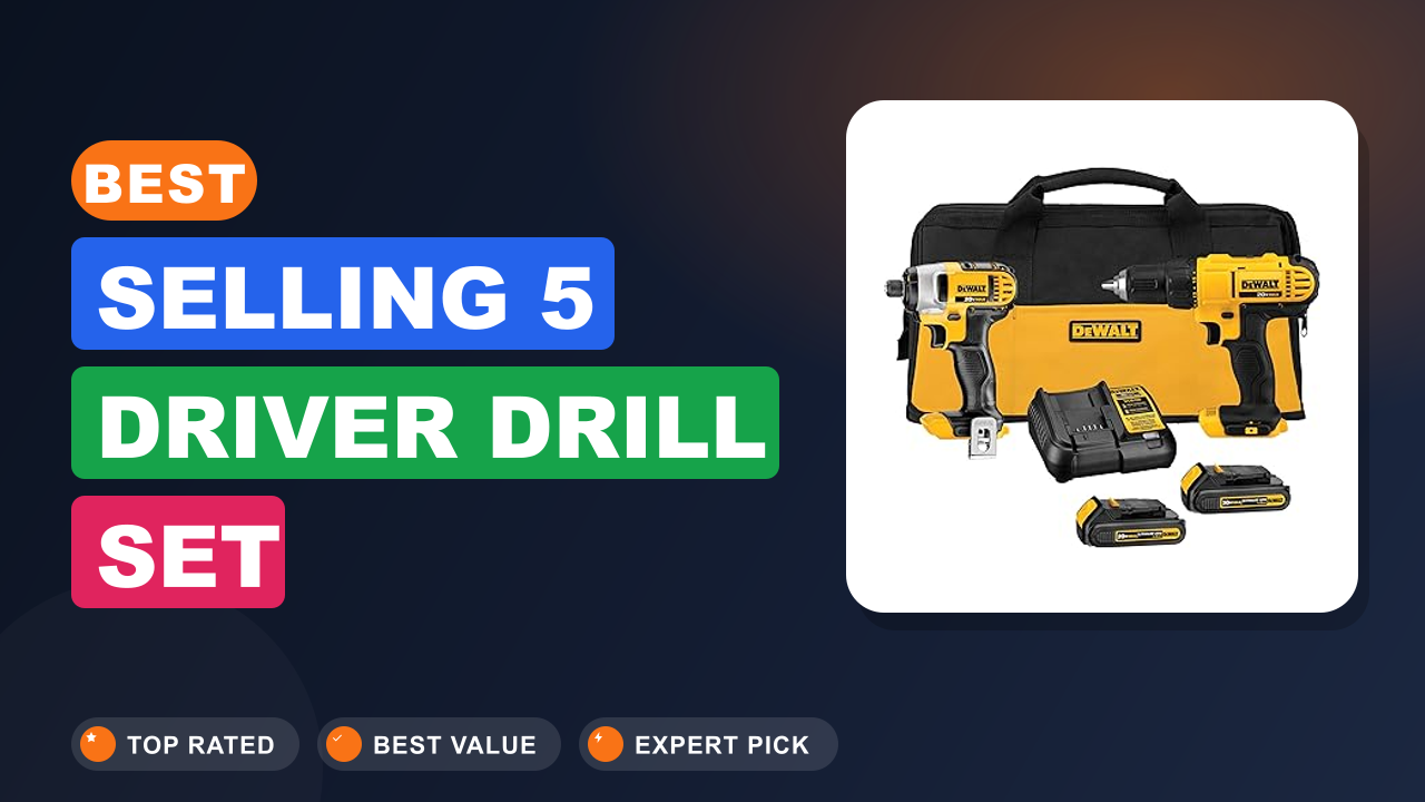 Best Selling 5 Driver Drill Set