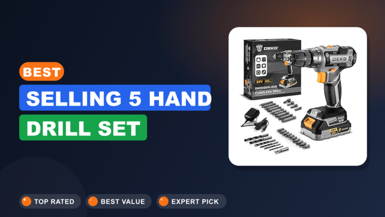 Best Selling 5 Hand Drill Set