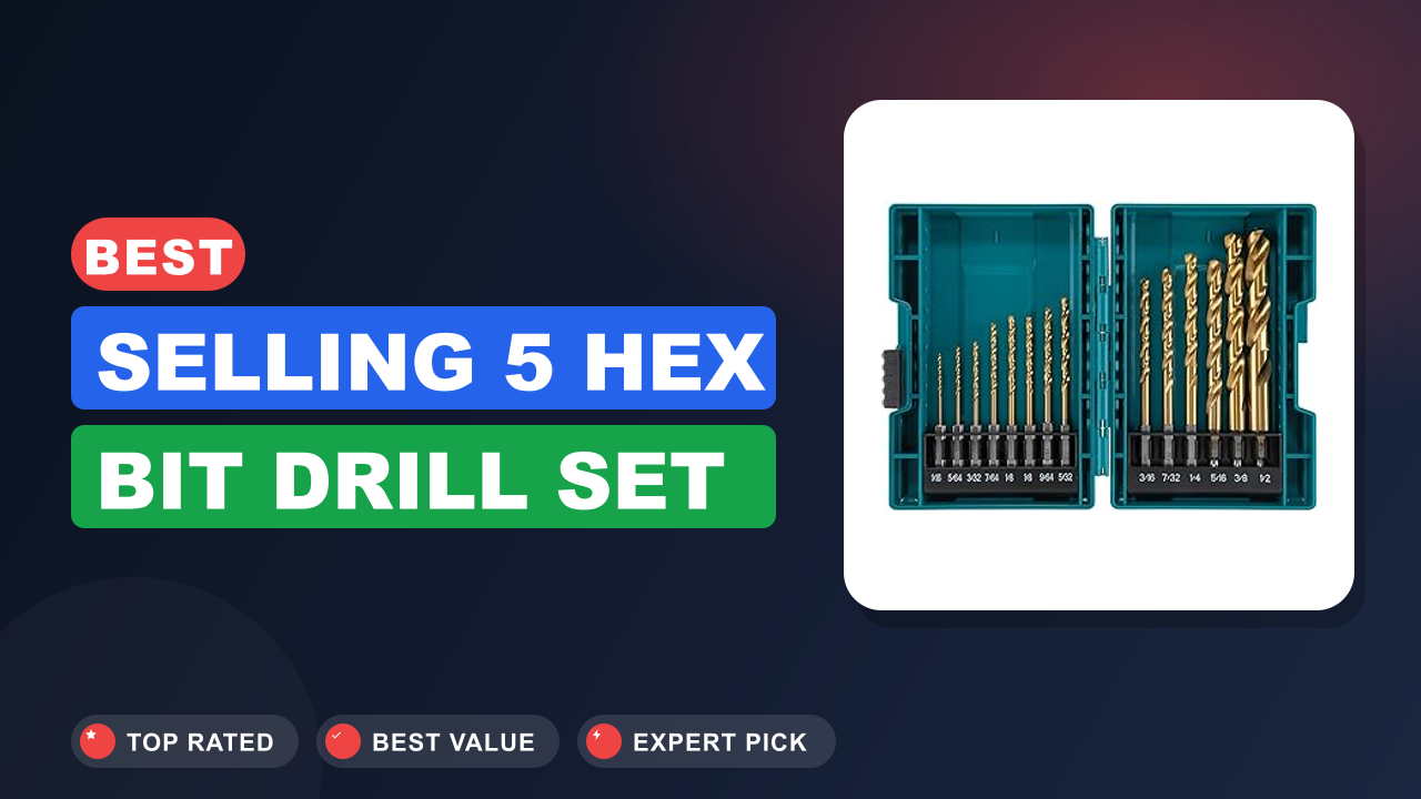 Best Selling 5 Hex Bit Drill Set