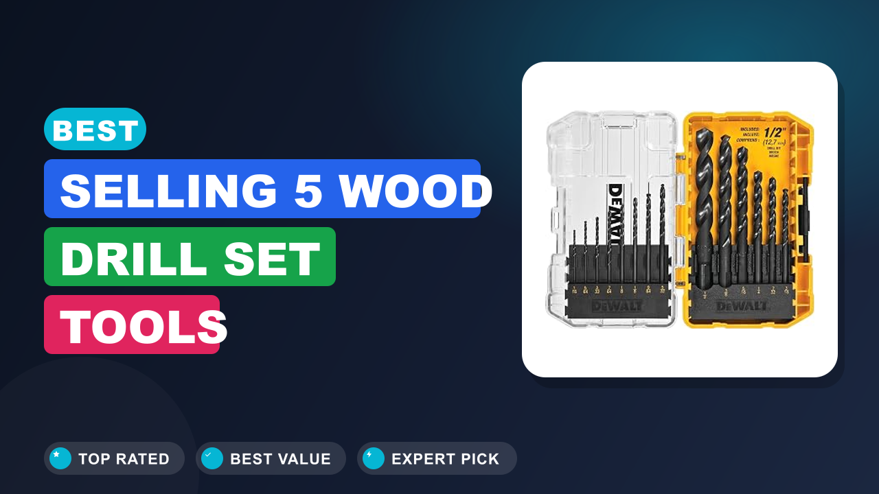 Best Selling 5 Wood Drill Set Tools