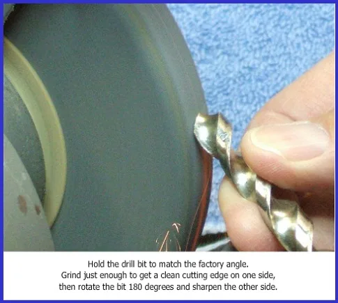 how to sharpen drill bits with grinder