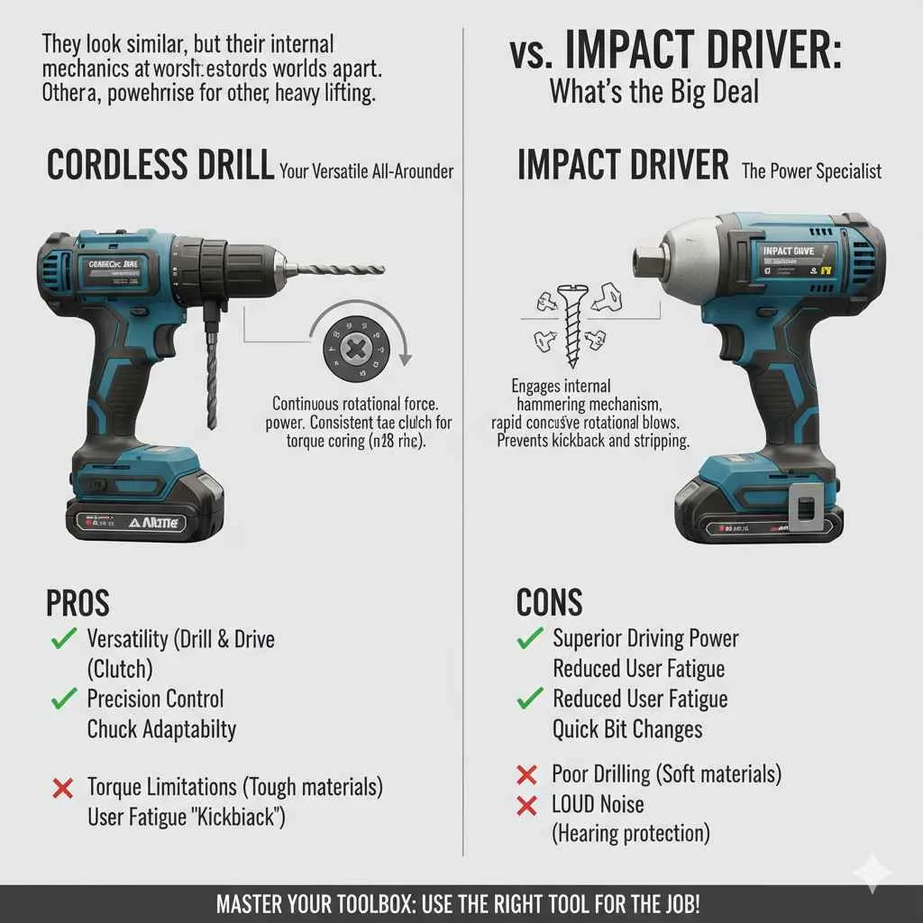 what is the difference between a drill and a driver
